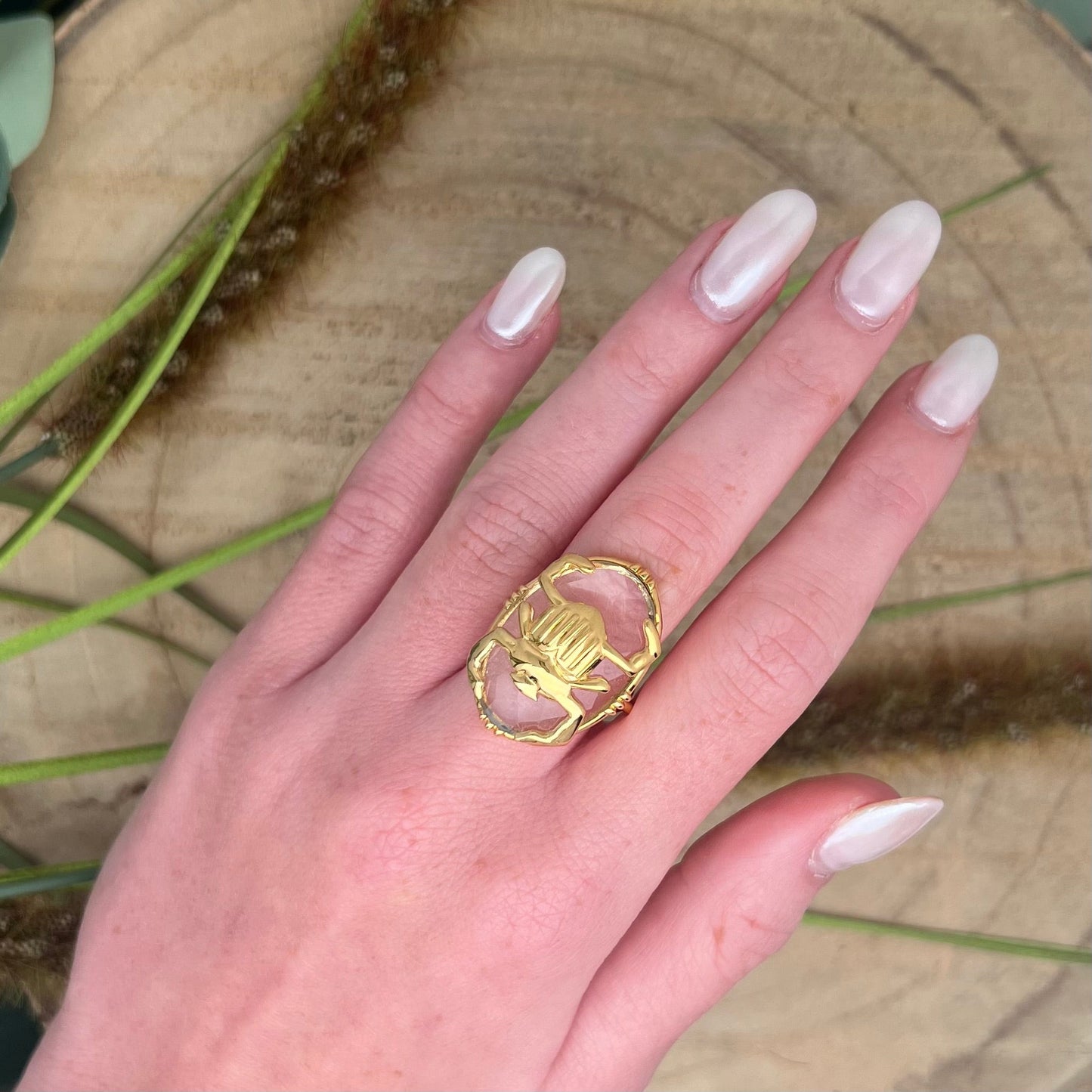 Bague Grand Scarabée Au fil de Lo
