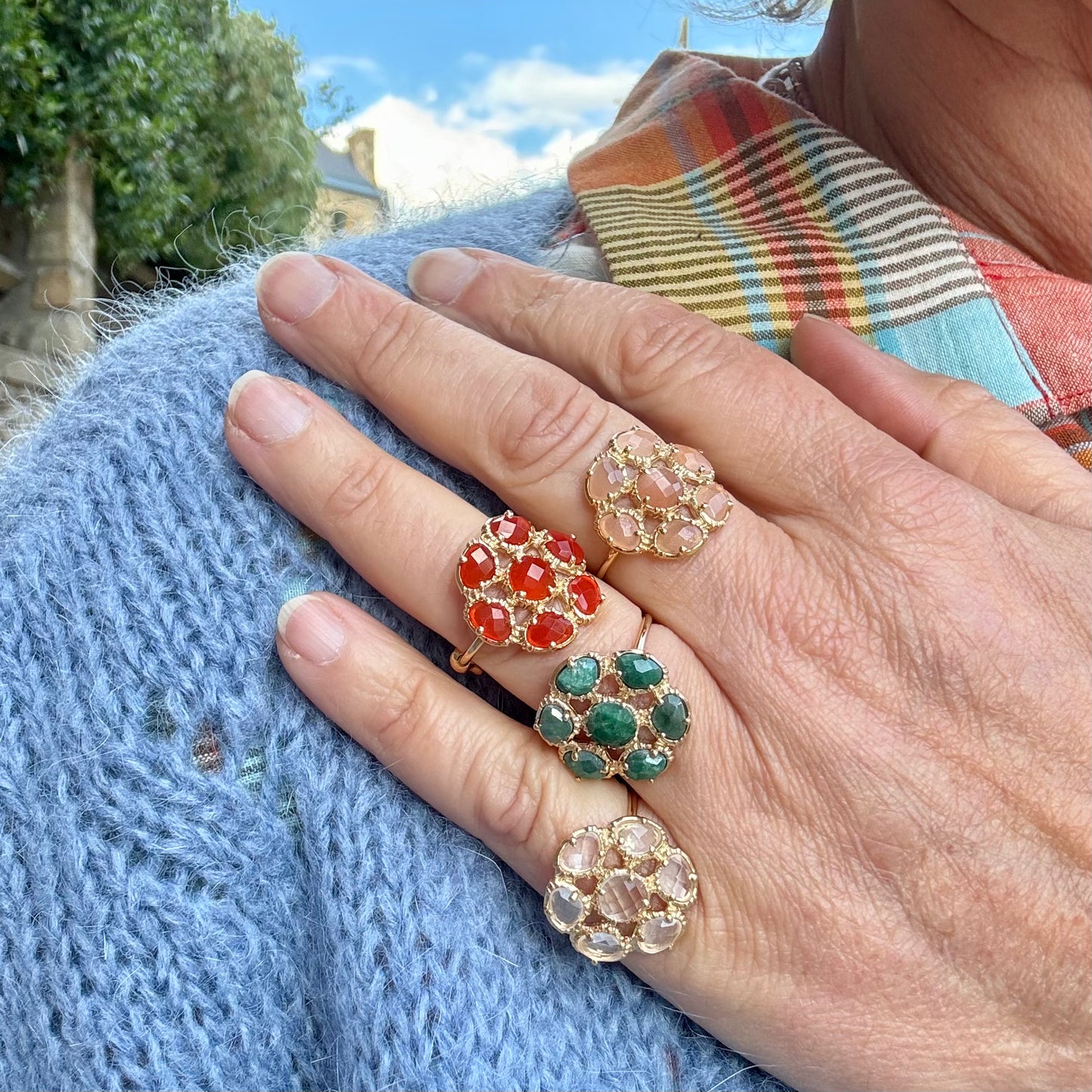 Bagues Fleurs Au fil de Lo
