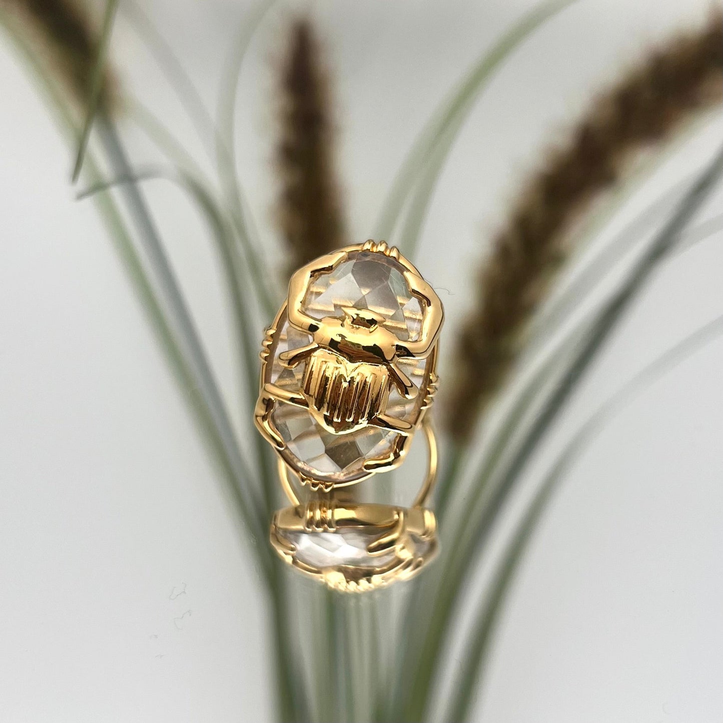 Bague Grand Scarabée Au fil de Lo