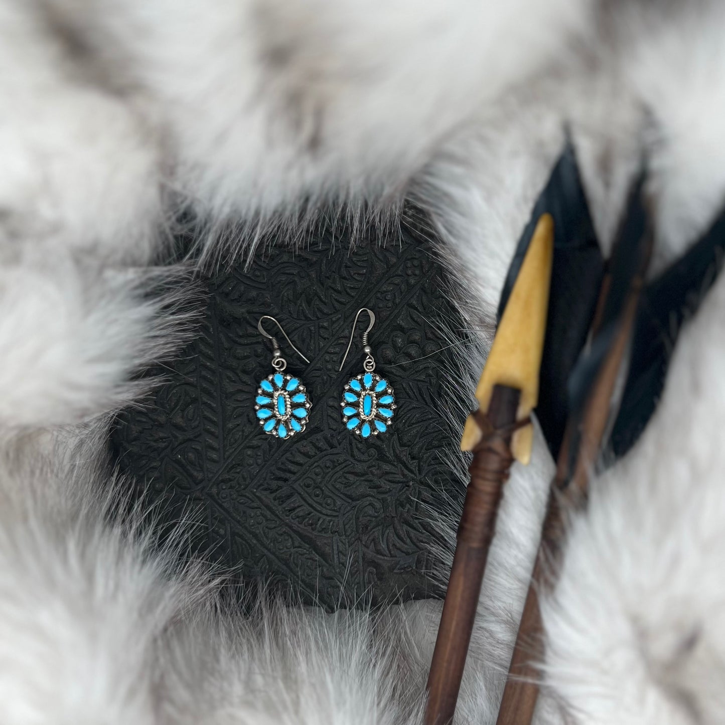 Boucles d'oreilles Naya en turquoise Harpo