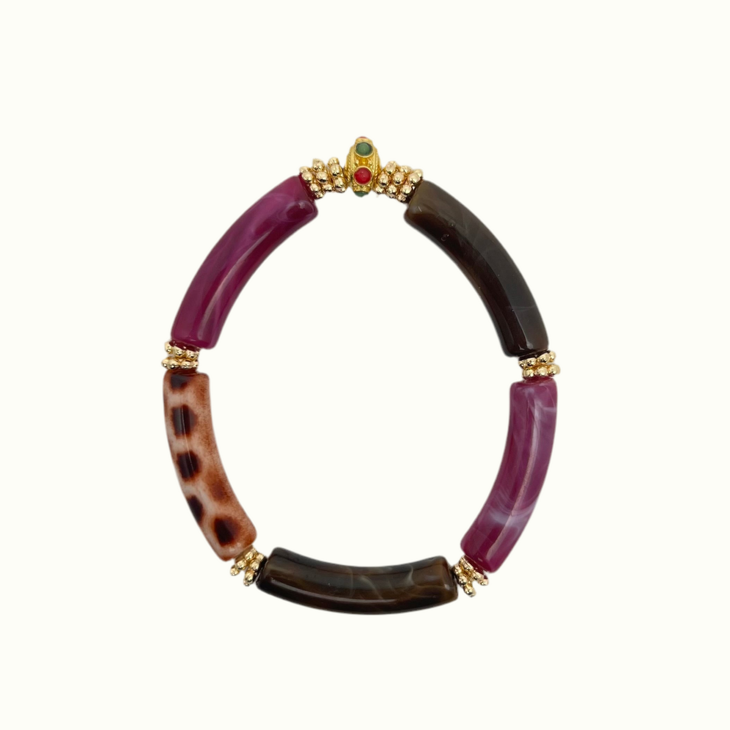 Bracelet Juhu Marron - Violet de ma marque Juhu