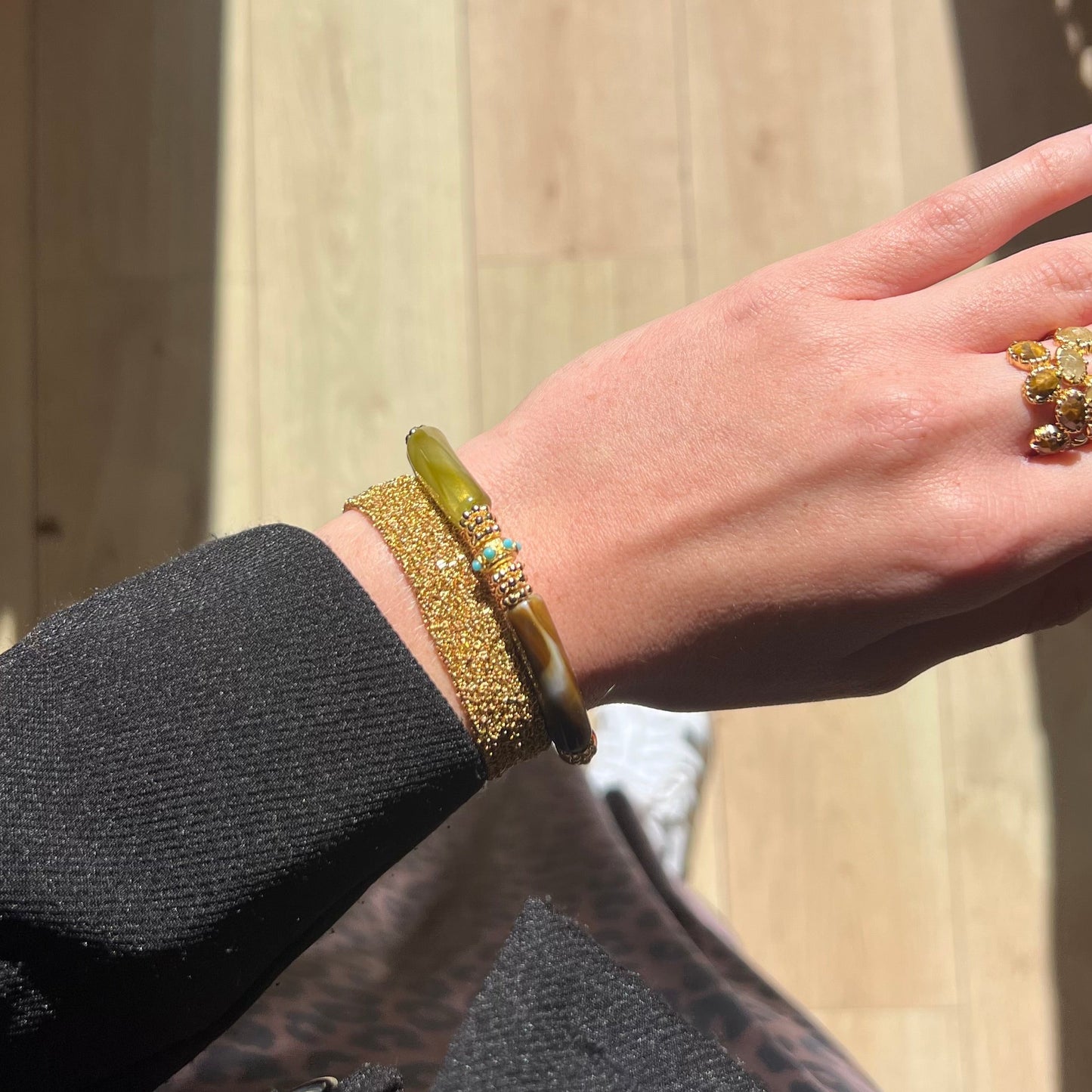 Bracelet Juhu Marron et Kaki de la marque JUHU