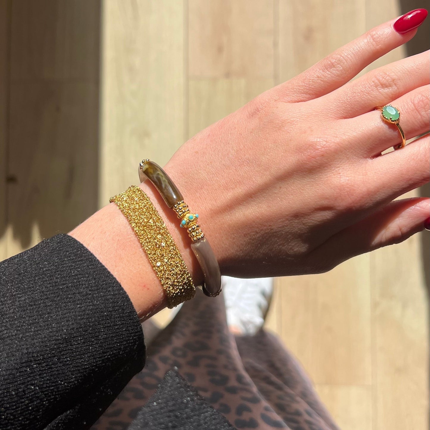 Bracelet Juhu Marron et Taupe de la marque JUHU
