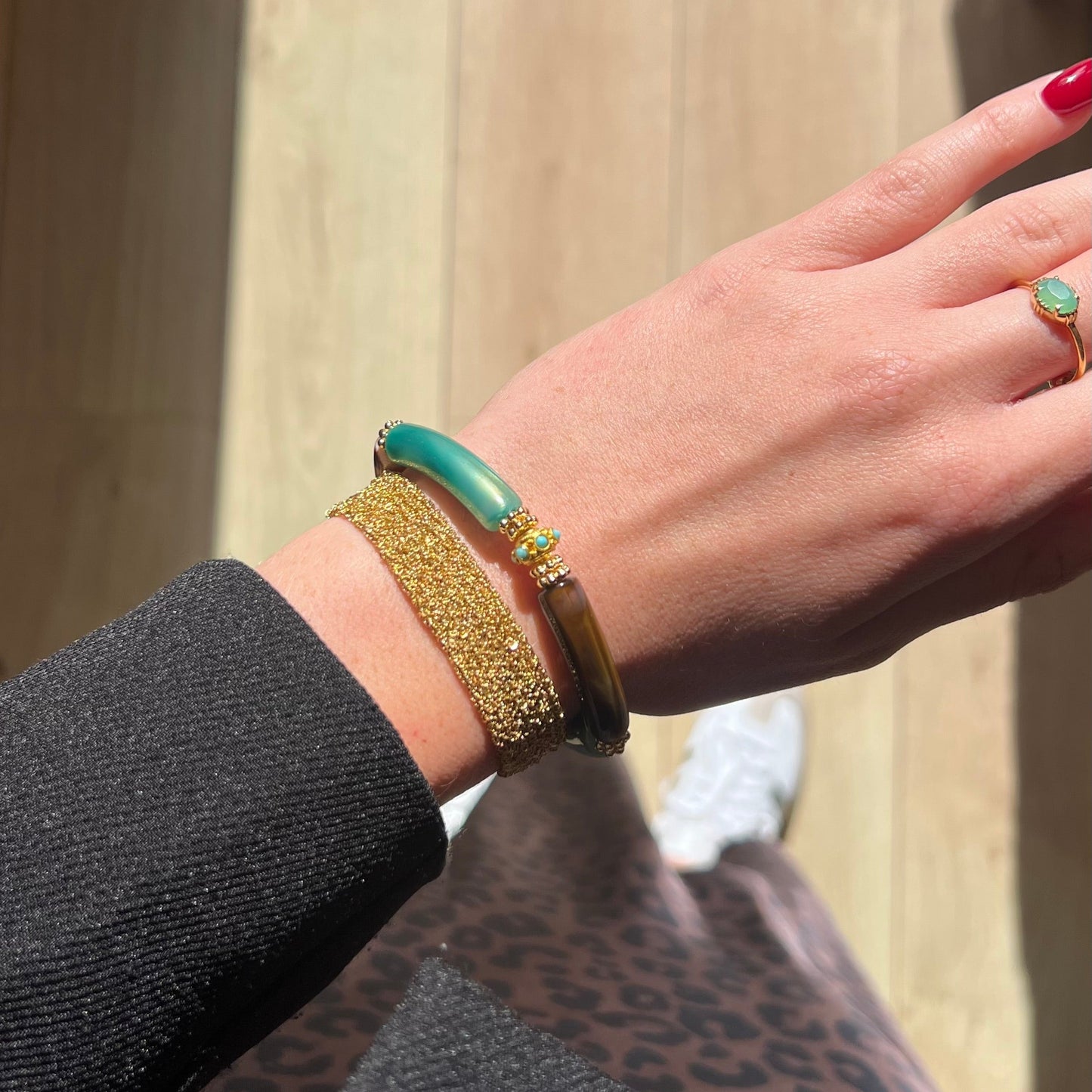 Bracelet Juhu Marron et Turquoise de la marque JUHU