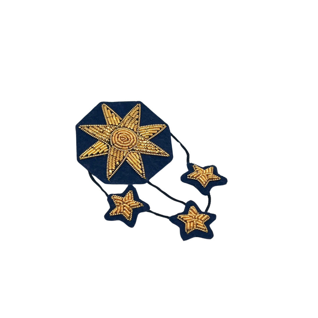 Broche soleil et pluie d'étoiles Macon&Lesquoy
