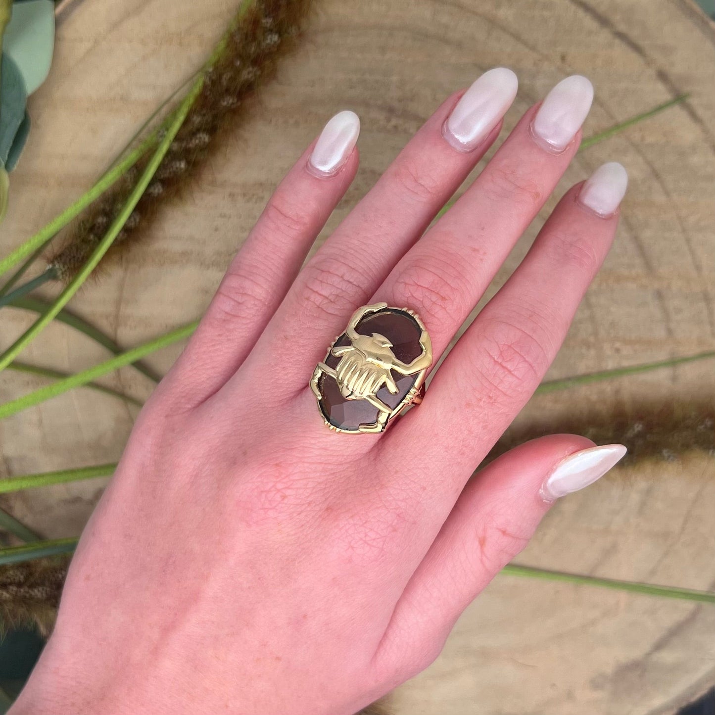 Bague Grand Scarabée Au fil de Lo