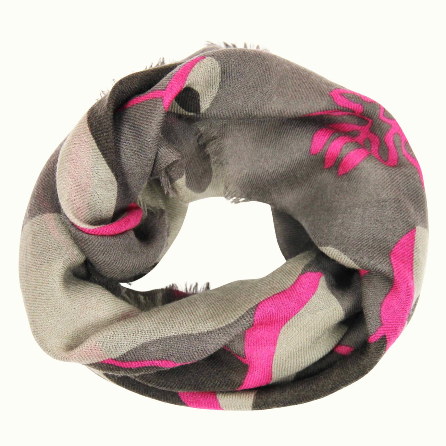 Carré Laine Abysse Fuchsia de la marque Les Belles Vagabondes, 100% Laine, Fabrication artisanale en Inde, Dessiné à la main en France