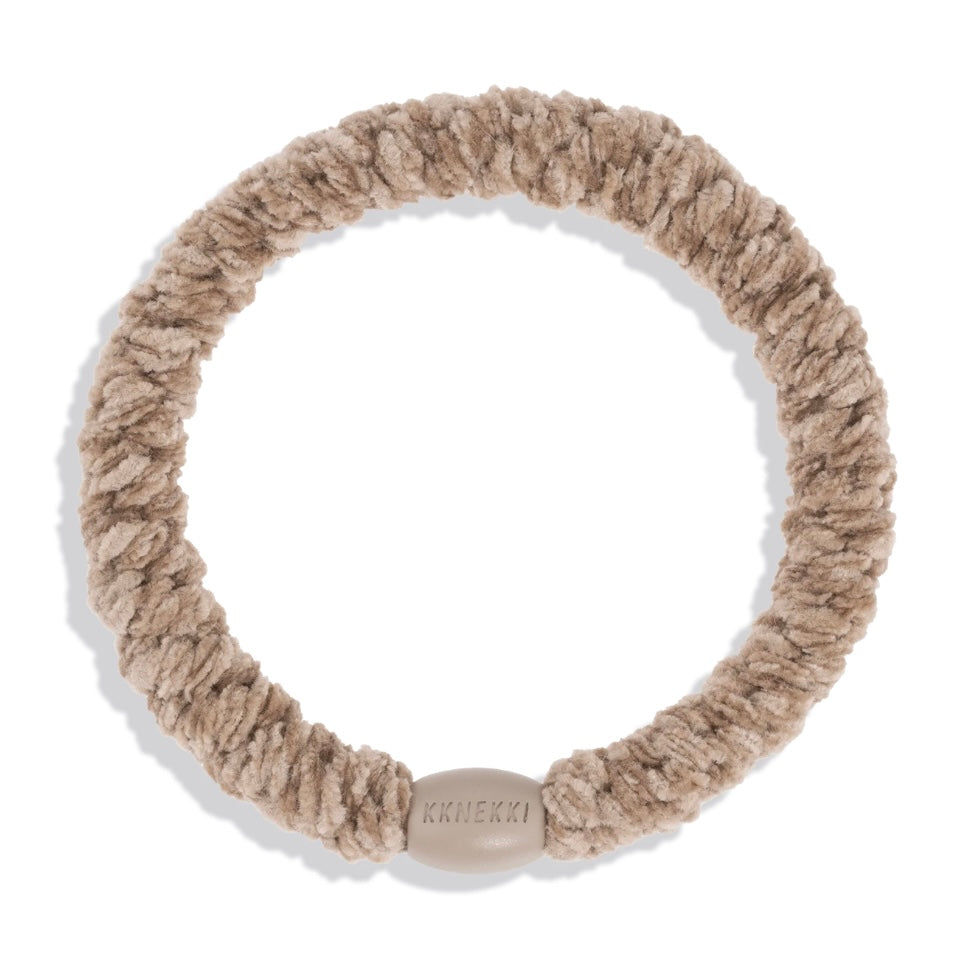 Chouchou Kknekki Doux Beige de la marque Kknekki, élastique pour cheveux, élastique protecteur, élastique pour tous types de cheveux