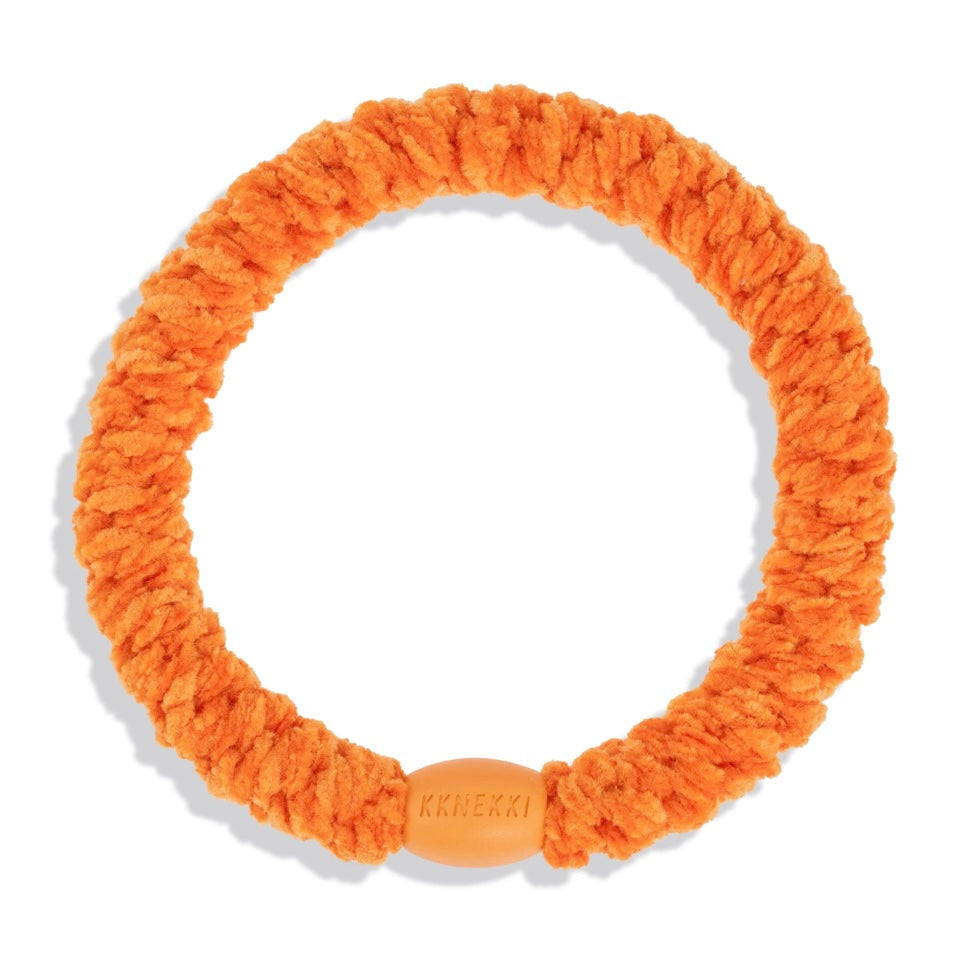 Chouchou Kknekki Doux Orange de la marque Kknekki, élastique pour cheveux, élastique protecteur, élastique pour tous types de cheveux