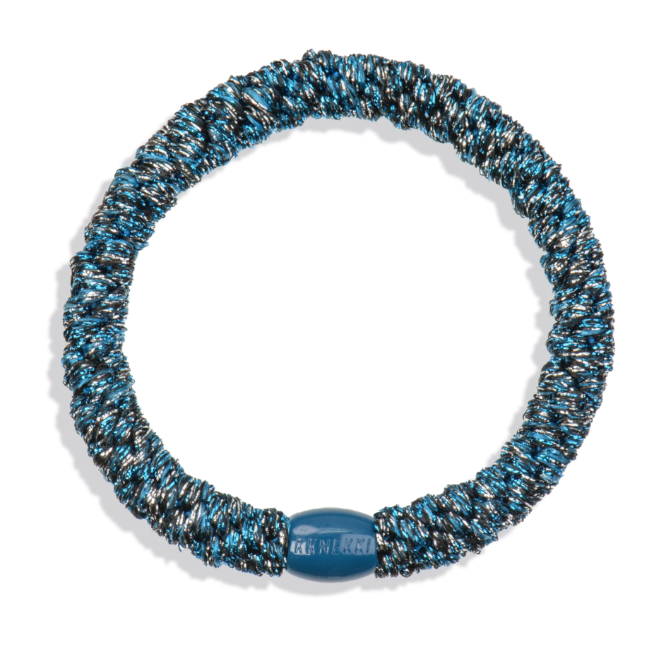 Chouchou Kknekki glitter bleu et noir de la marque Kknekki