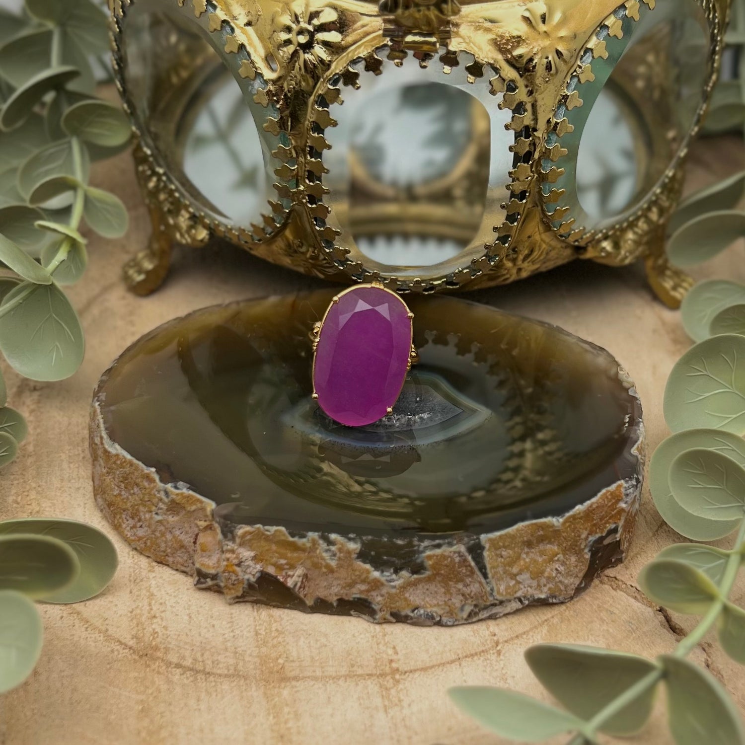 Collection bijoux en quartz lila