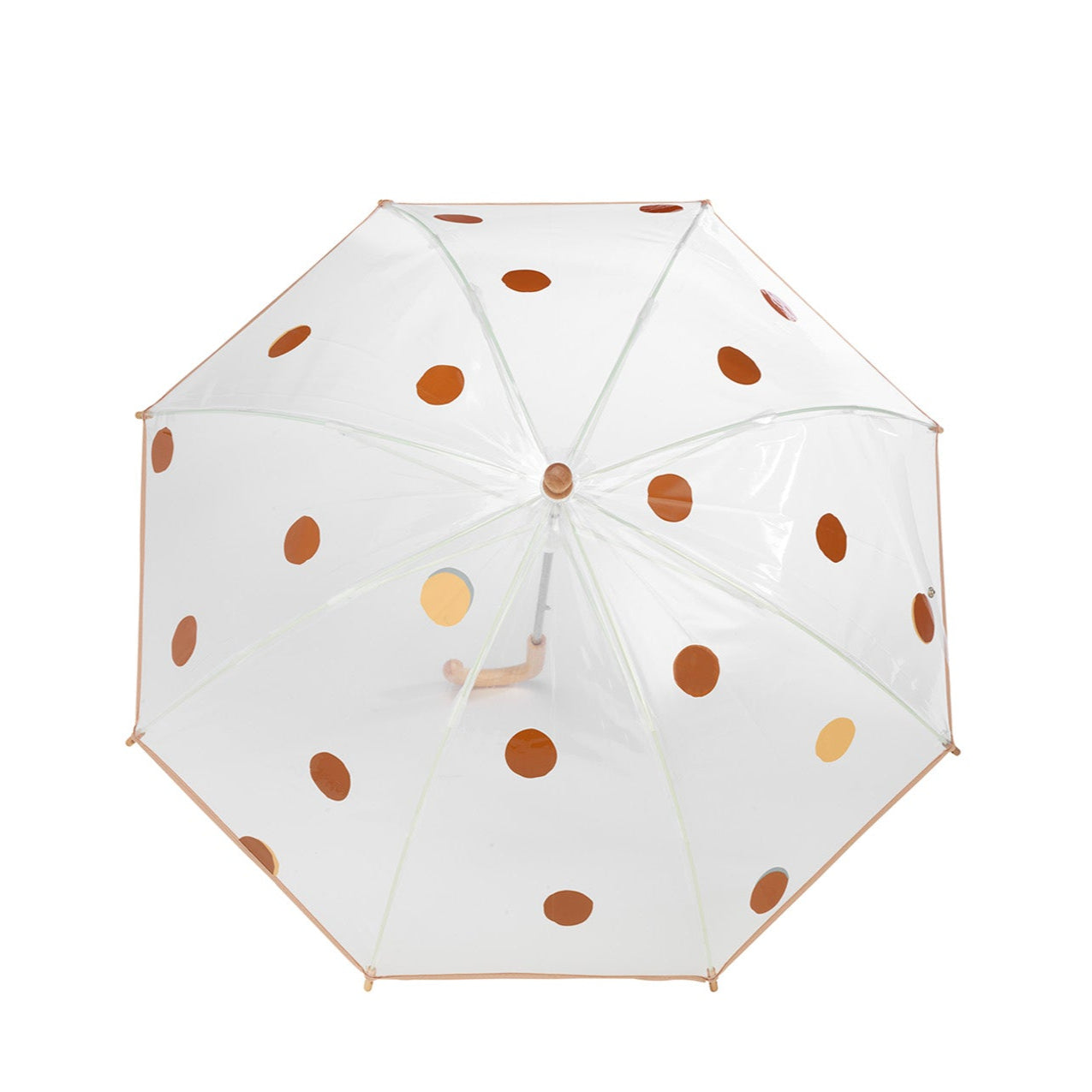 Parapluie anatole lagao, point marron et beige