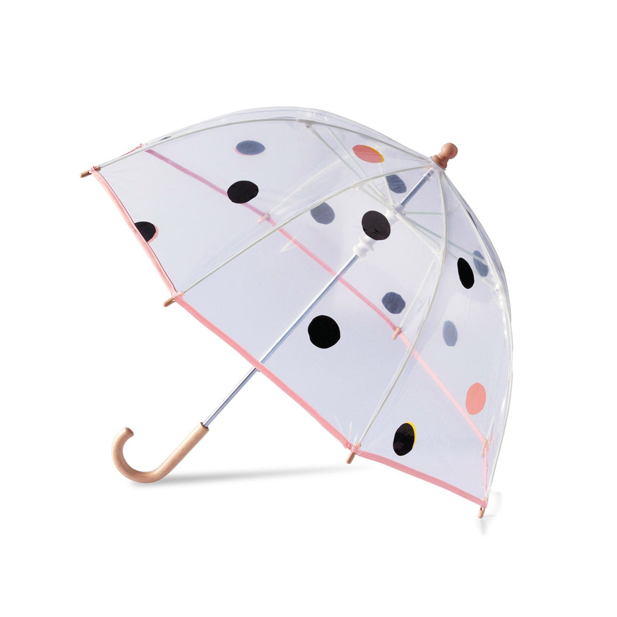 Parapluie ouvert nara, point noir et rose