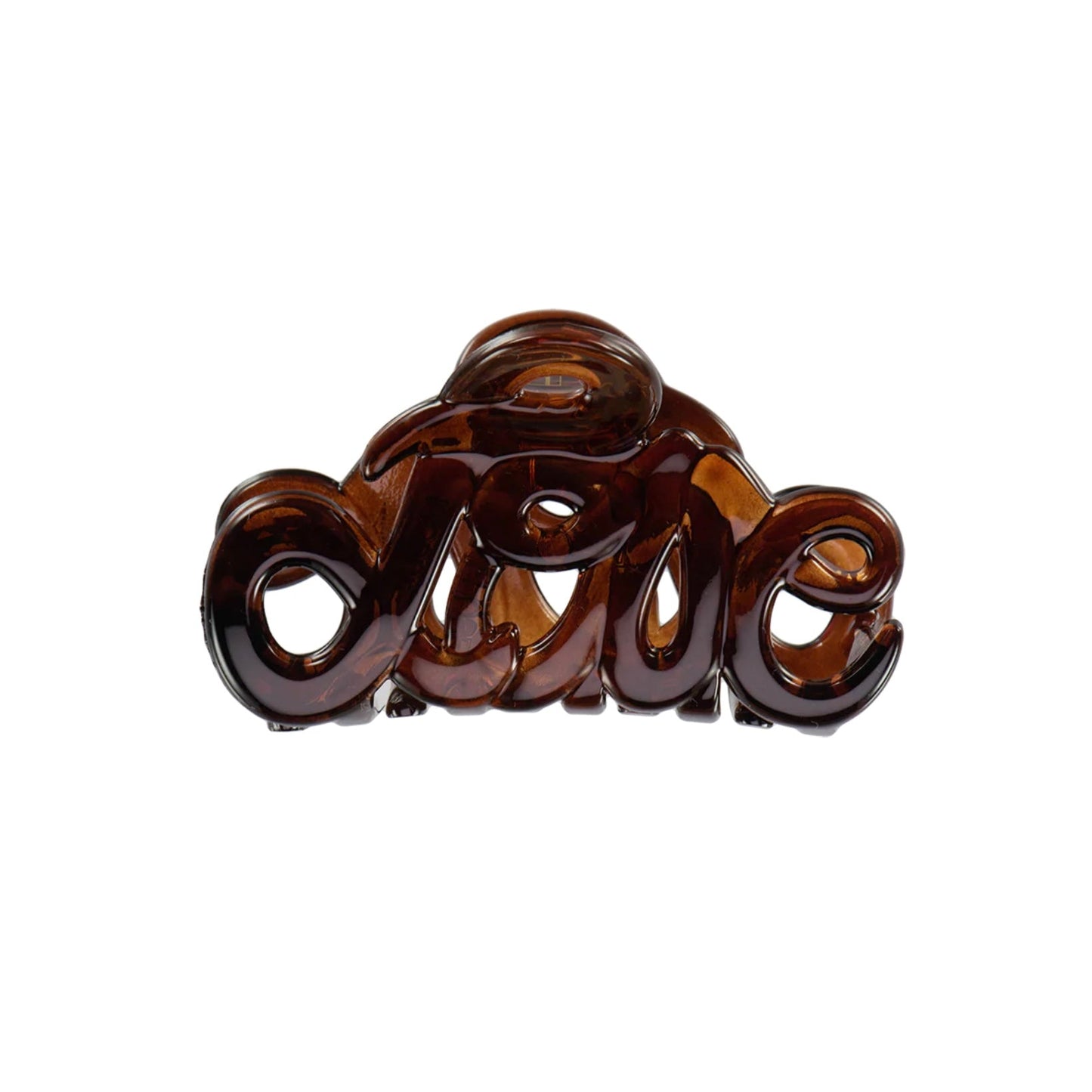 Pince à cheveux Love Marron foncé de la marque Bon Dep