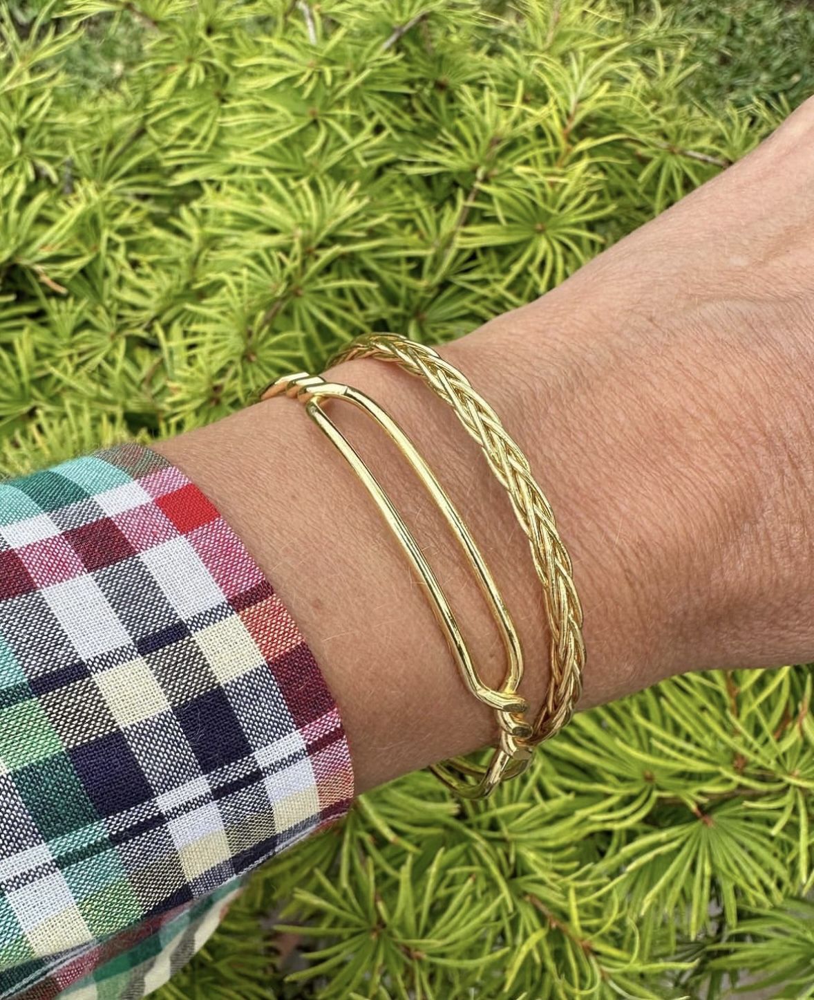 Bracelet jonc double torsadé Agathe by ZIA