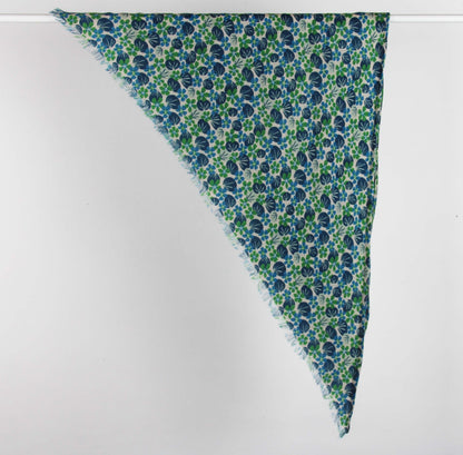 Foulard triangle en laine Florilège Les belles vagabondes