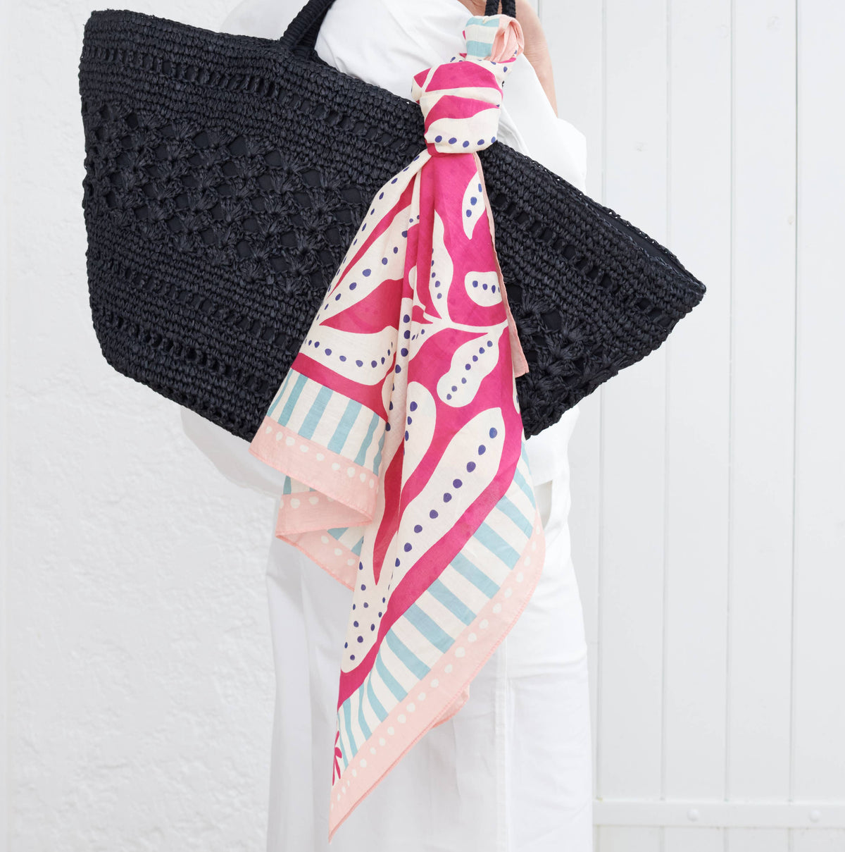 FOULARD COTON FUSCHIA LIBERTE Maradji