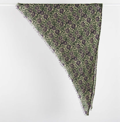 Foulard triangle en laine Suzanne Les belles vagabondes