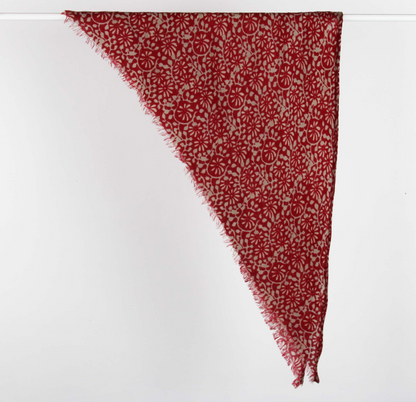 Foulard triangle en laine Suzanne Les belles vagabondes