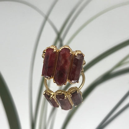 Bague Pierre Sillimanite Rouge