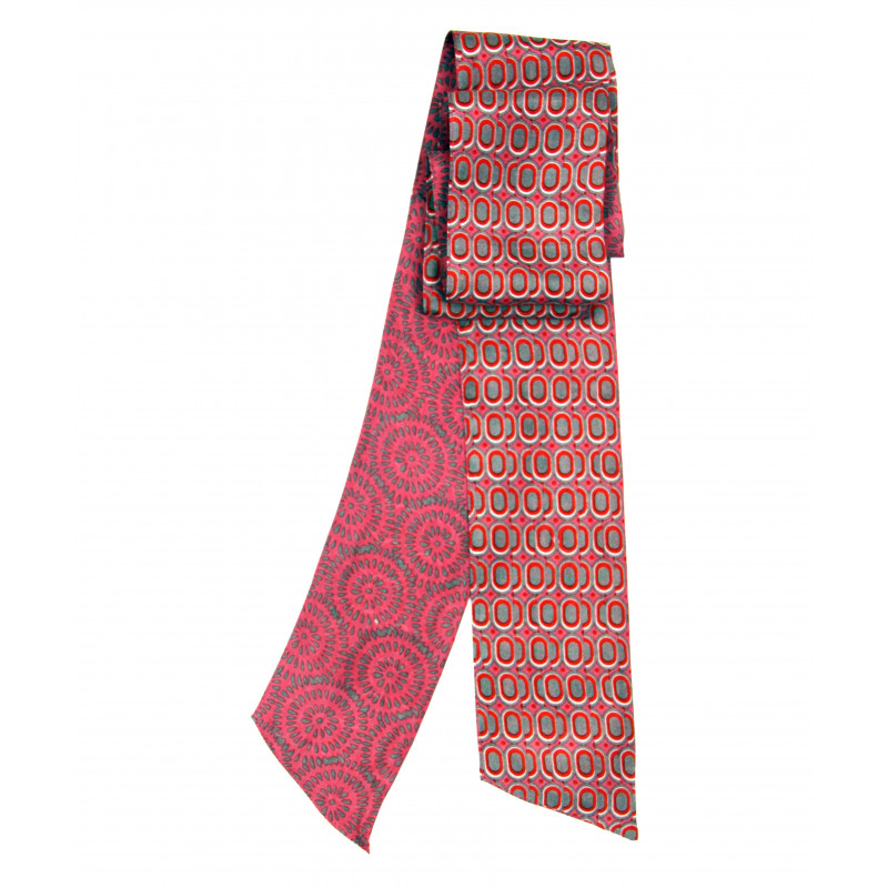 Bandeau de soie Peony , bandeau en soie Les belles vagabondes, bandeau en soie rose, bandeaux en soie à motif, Bandeau pour cheveux, bandeau pour tour de cou, fabrication indienne, accessoire cheveux, compléter votre look