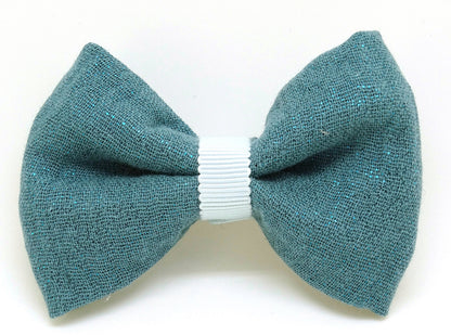 Barrette Noeud Paillettes Bleu, Au royaume des filles, Bijoux de cheveux pour enfant de plus de 3 ans, Noeud pour cheveux, idée de cadeau petite fille