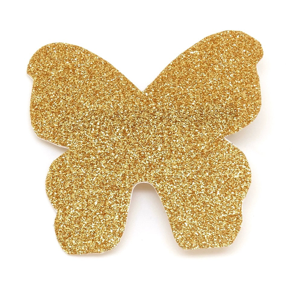 Barrette Papillon paillette doré, Au royaume des filles, accessoire cheveux, barrette à clip, barrette petite fille, barrette liberty
