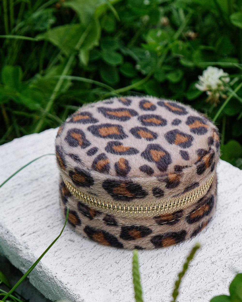 Boîte à bijoux Maison Scarlett, Modèle Yvonne, leopard , boîte à bijoux de voyage , Boîte de rangement bijoux, A emporter dans son sac ou sa valise