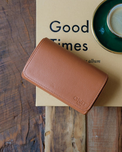 Boîte à montres James Maison Scarlett, Cuir marron, Boîte à montres de voyage, Rangement pour montres. Protection pour montres