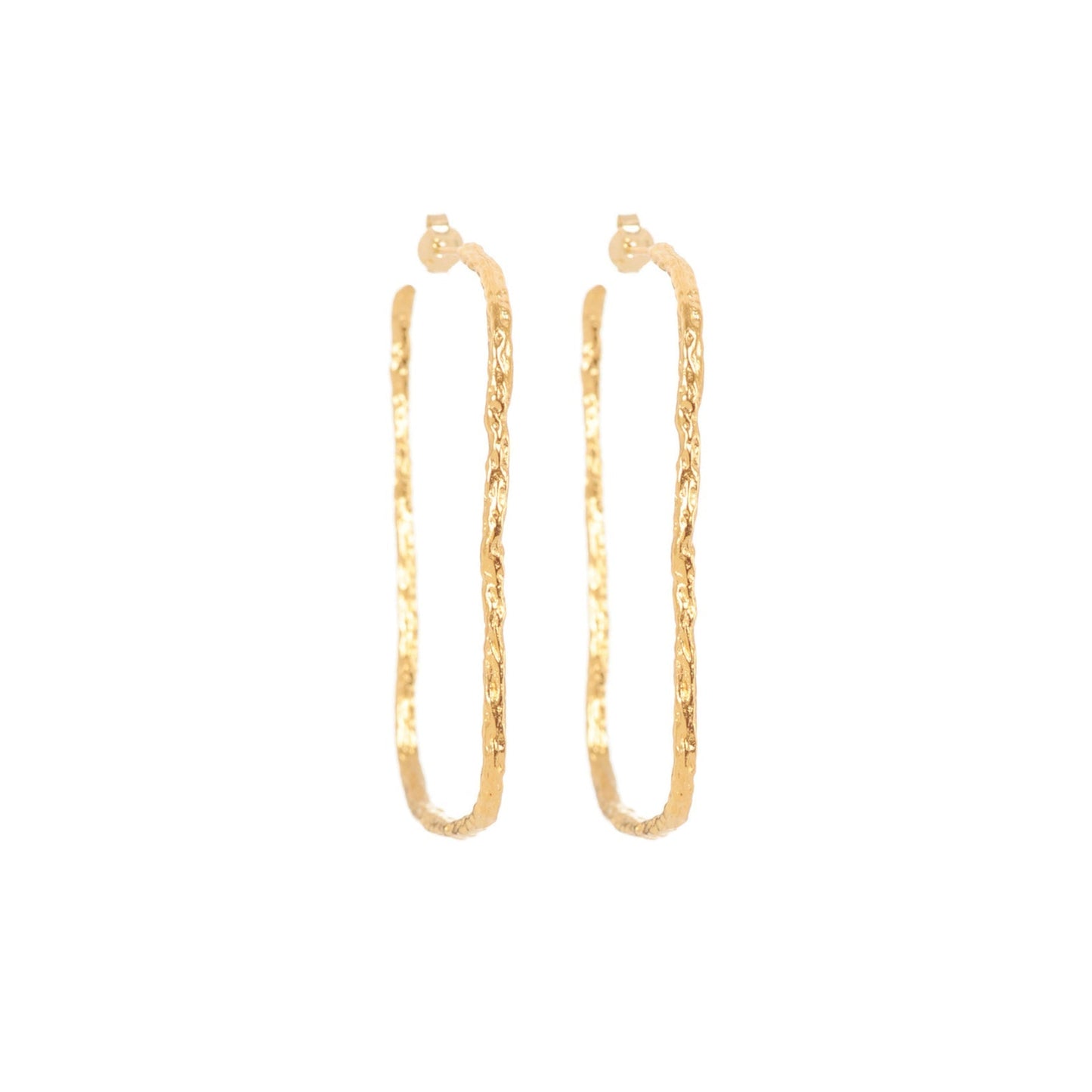 Boucles d’oreilles Delphine Boucles d’oreilles créoles, créoles carré, Boucles d'oreilles percées, grandes boucles d'oreilles, Boucles d'oreilles plaqué or, Boucles d'oreilles Intuitu, Boucles d'oreilles créateurs parisien