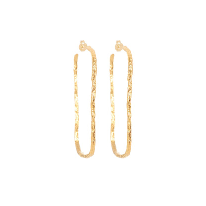 Boucles d’oreilles Delphine Boucles d’oreilles créoles, créoles carré, Boucles d'oreilles percées, grandes boucles d'oreilles, Boucles d'oreilles plaqué or, Boucles d'oreilles Intuitu, Boucles d'oreilles créateurs parisien