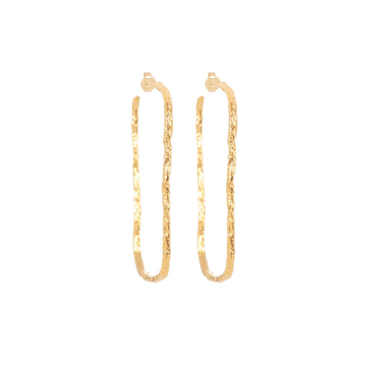Boucles d’oreilles Delphine Boucles d’oreilles créoles, créoles carré, Boucles d'oreilles percées, grandes boucles d'oreilles, Boucles d'oreilles plaqué or, Boucles d'oreilles Intuitu, Boucles d'oreilles créateurs parisien