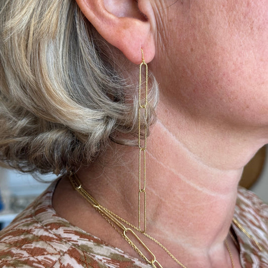 Boucles d'oreilles Ines plaque or agathe by zia 