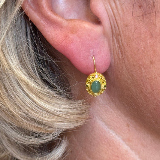 Boucles d'oreilles Isha bleu agathe by zia 