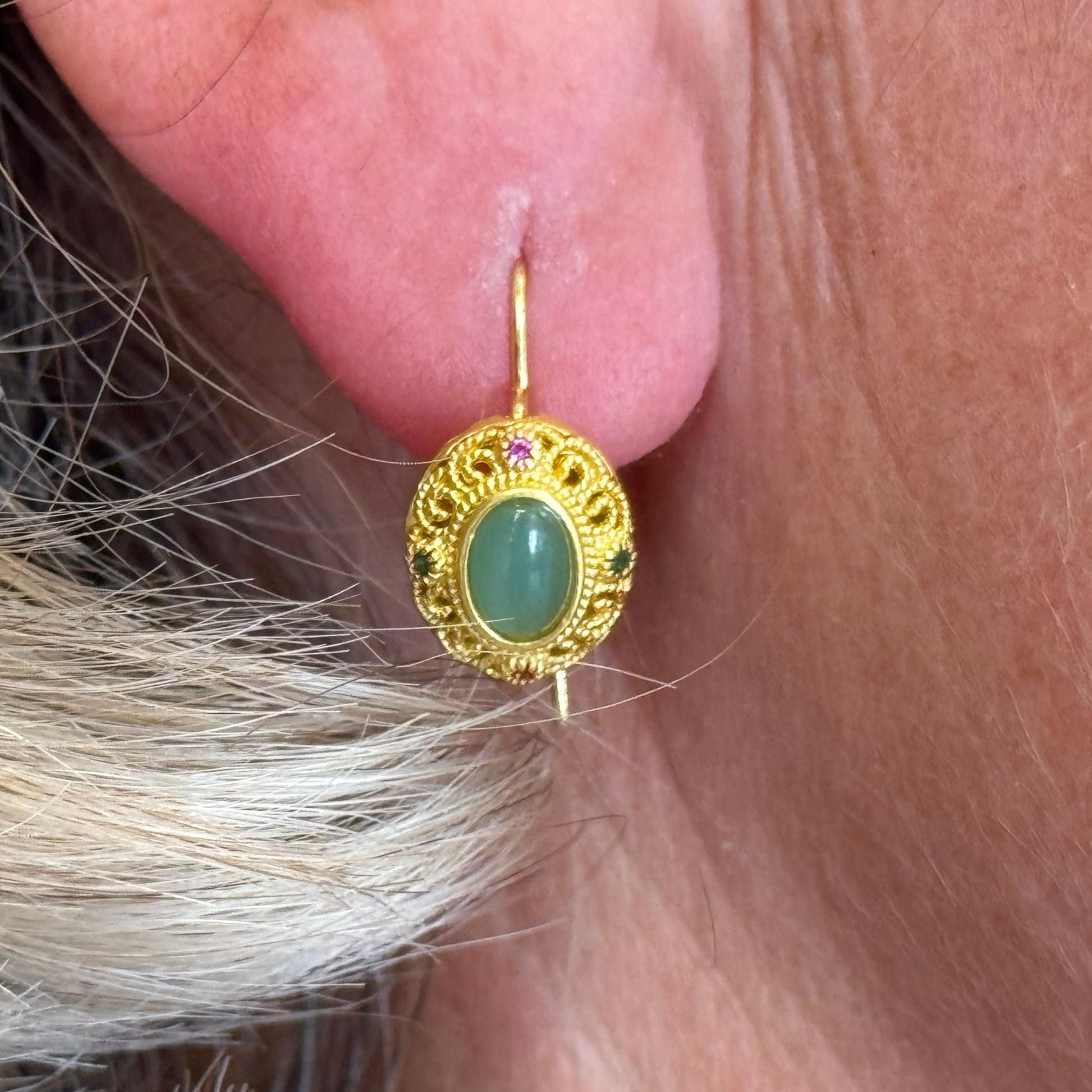 Boucles d'oreilles Isha bleu d'agathe by zia