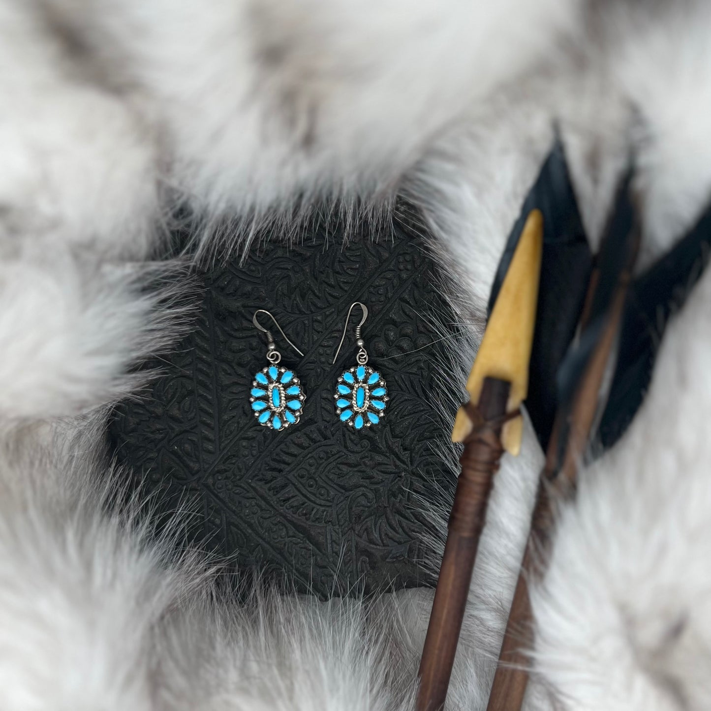 Boucles d'oreilles Naya en turquoise  Harpo