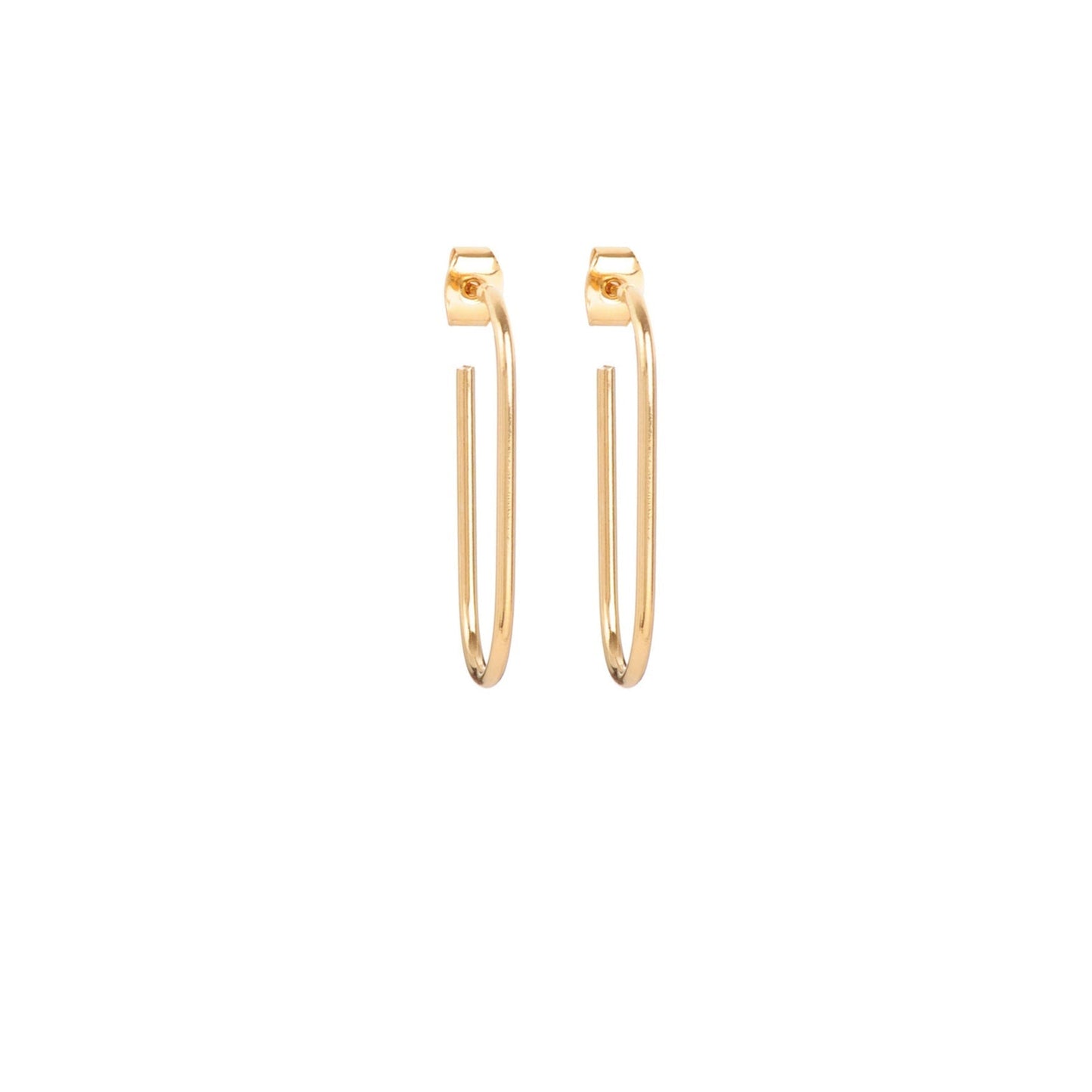 Boucles d’oreilles Paola, Boucles d’oreilles créoles, créoles carré, créoles ovale, Boucles d'oreilles percées, Boucles d'oreilles plaqué or, Boucles d'oreilles Intuitu, Boucles d'oreilles créateurs parisien, boucles d'oreilles à porter tous les jours.