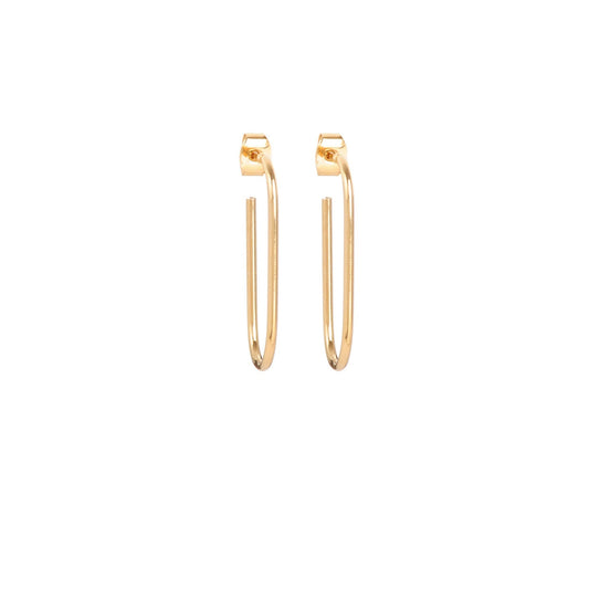 Boucles d’oreilles Paola, Boucles d’oreilles créoles, créoles carré, créoles ovale, Boucles d'oreilles percées, Boucles d'oreilles plaqué or, Boucles d'oreilles Intuitu, Boucles d'oreilles créateurs parisien, boucles d'oreilles à porter tous les jours.