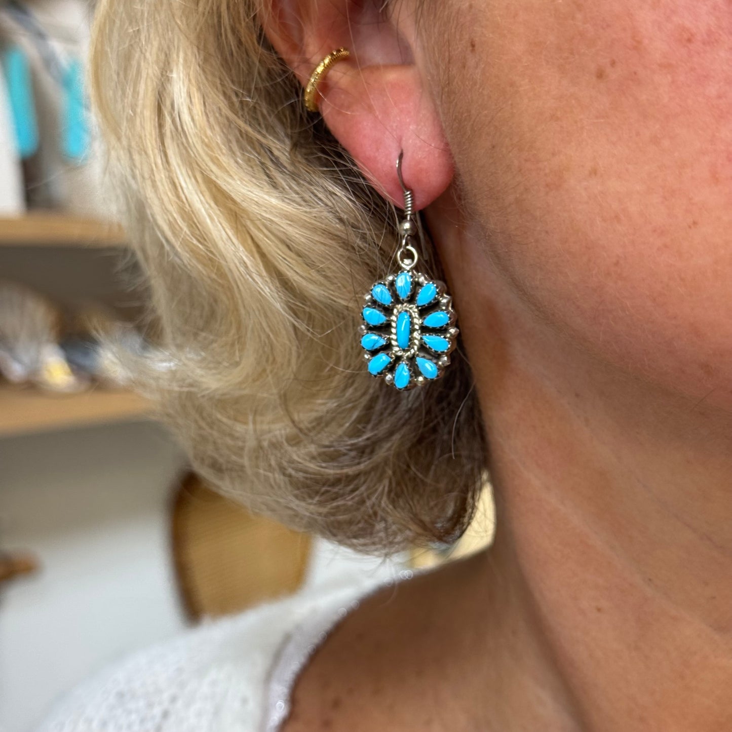 Boucles d'oreilles naya, en forme de fleurs harpo