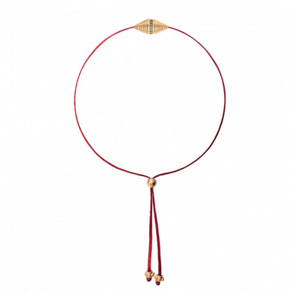 Bracelet Rakhi 3 onyx vert Dorothée Sausset