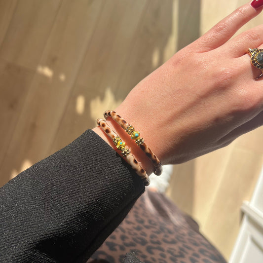 Bracelets Duo Léopard de la marque Juhu, vendu par 2, Taille S et Taille M