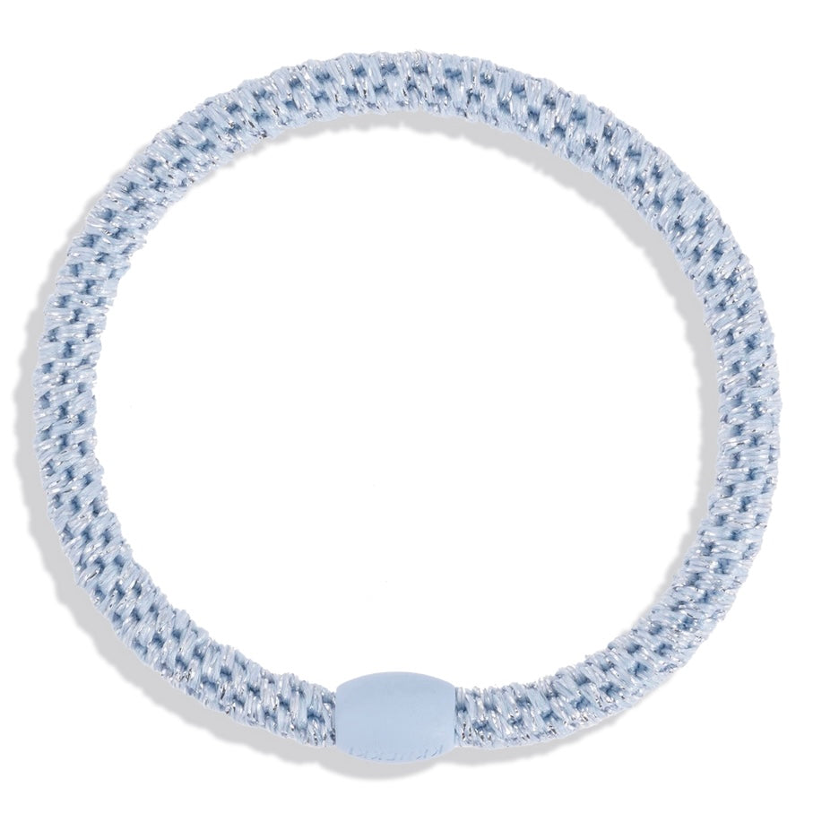 Chouchou Kknekki Fin Bleu Glitter de la marque Kknekki, élastique pour cheveux, élastique protecteur, élastique pour tous types de cheveux 