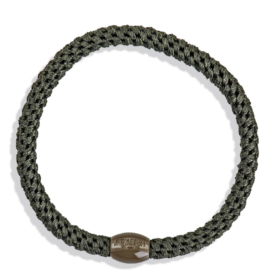 Chouchou Kknekki Fin Vert foncé de la marque Kknekki, élastique pour cheveux, élastique protecteur, élastique pour tous types de cheveux