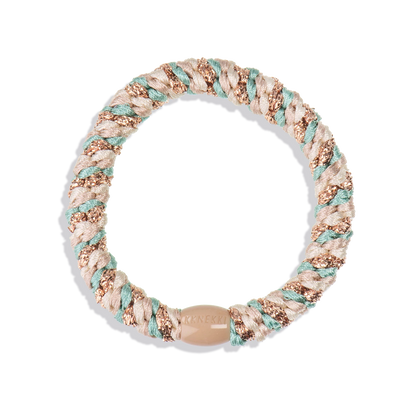 Chouchou Kknekki Multicouleurs, kknekki beige et turquoise, chouchou qui ne casse pas les cheveux, élastique pour cheveux Kknekki, Bracelet et chouchou, élastique colorés, idées cadeaux adolescentes, chouchou pour cheveux fins, chouchou pour cheveux épais, chouchou pour cheveux bouclés, chouchou pour tous types de cheveux