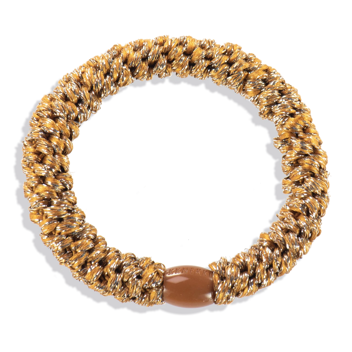 Chouchou Kknekki glitter cognac de la marque Kknekki