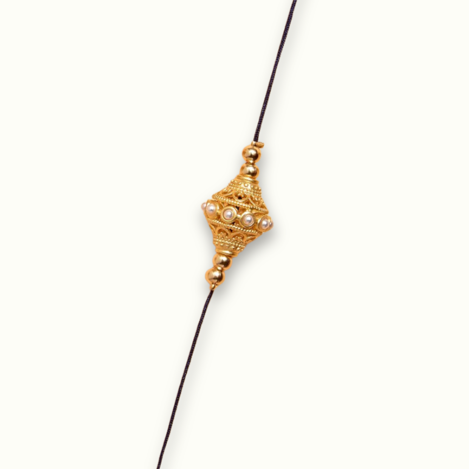 Collier Soum indien Bleu marine de la marque Juhu 