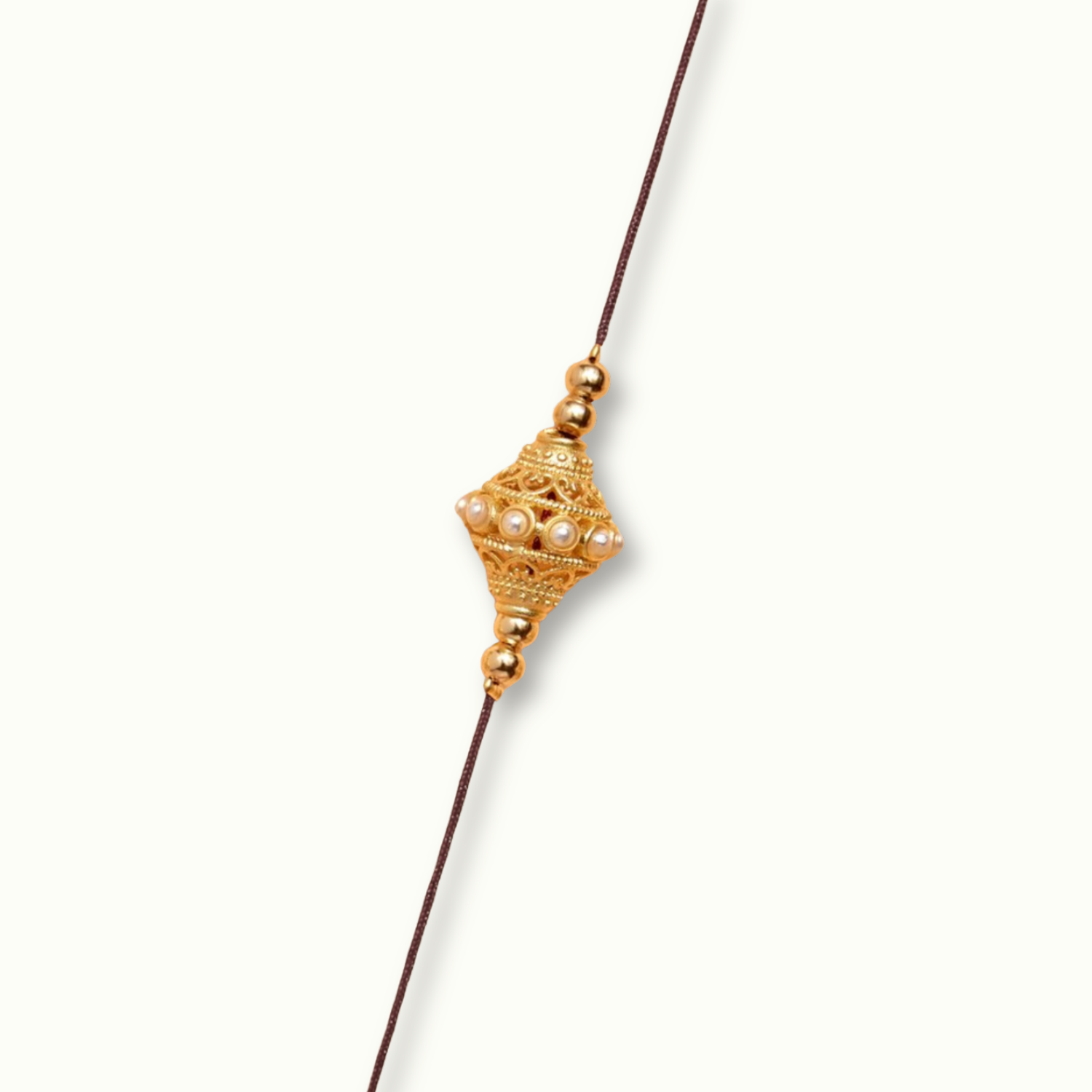 Collier Soum indien marron de la marque Juhu 