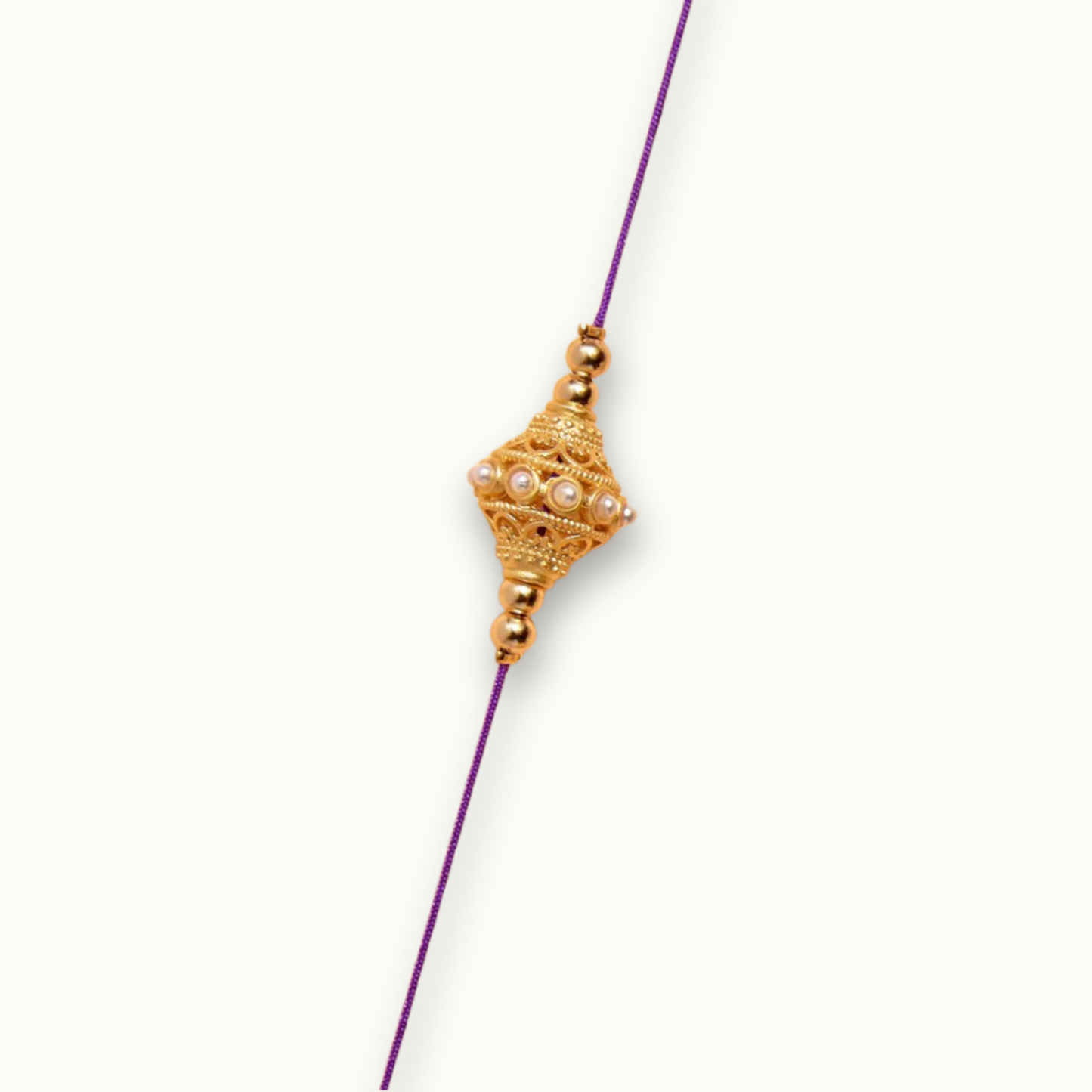Collier Soum indien violet de la marque Juhu 