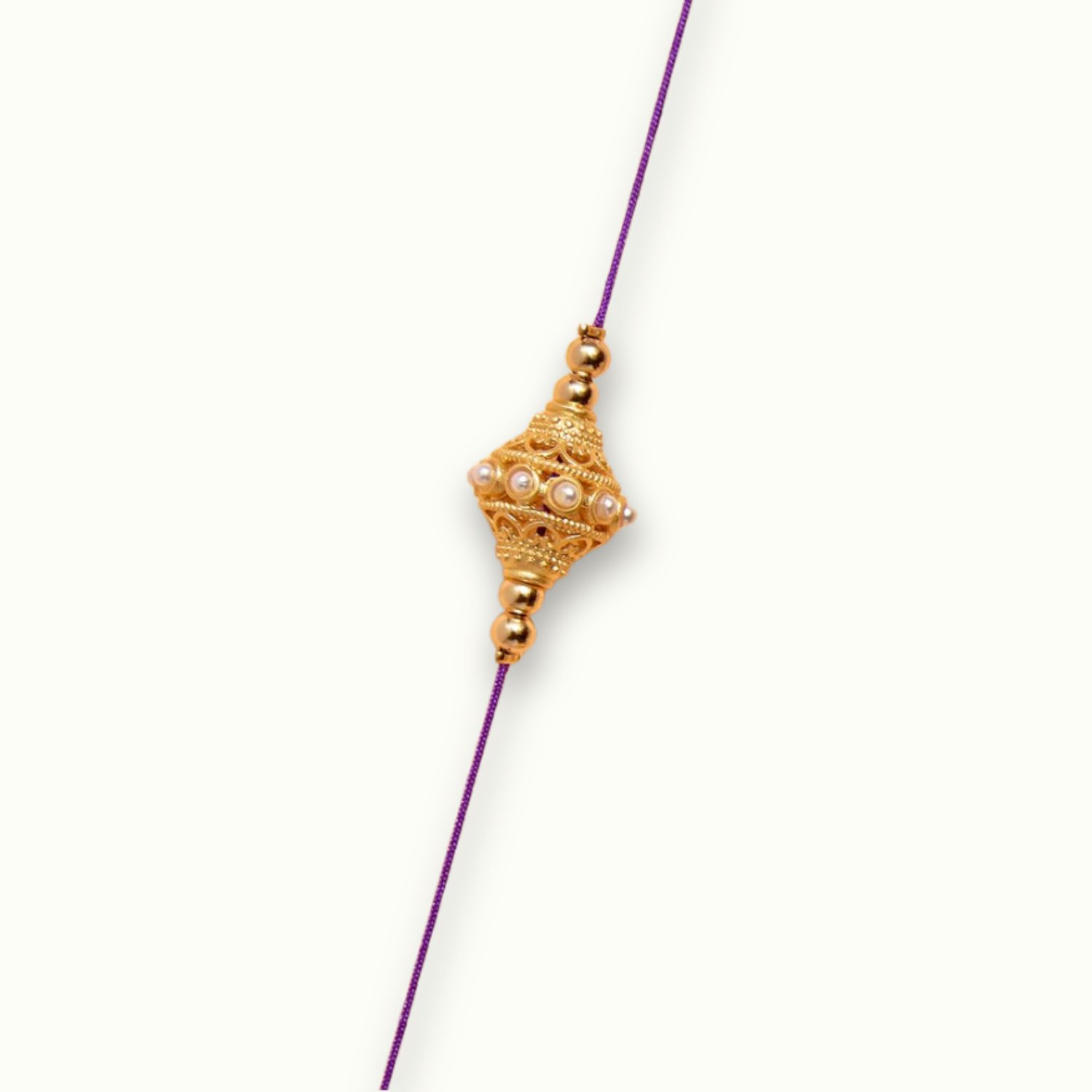 Collier Soum indien violet de la marque Juhu 