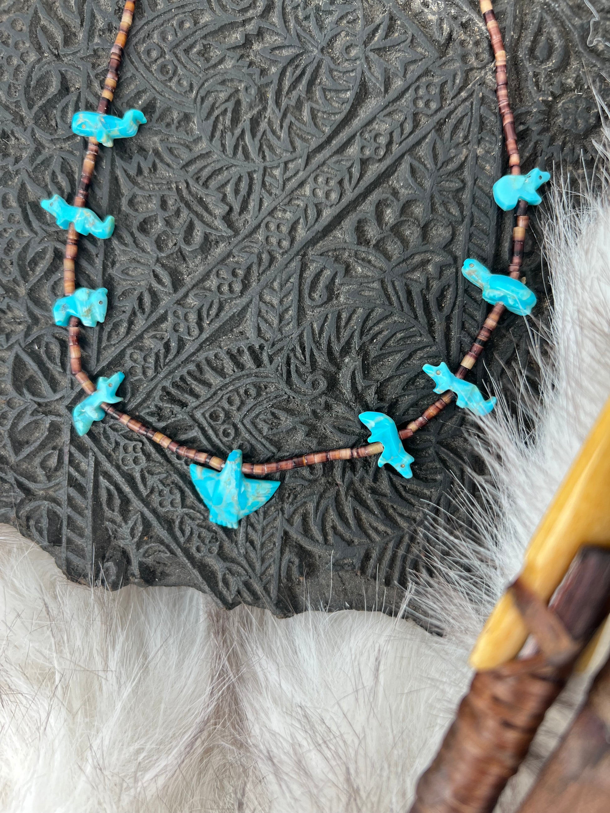 Collier fétiches en turquoise harpo